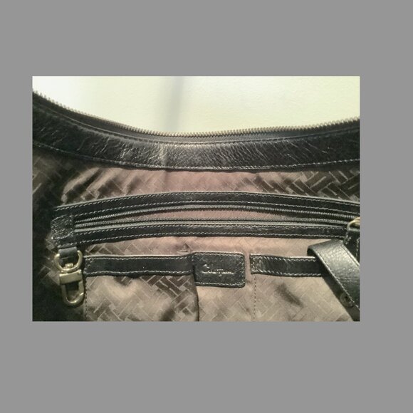 Cole Haan Black Leather Shoulder Handbag - Picture 13 of 16